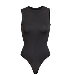 NWOT SKIMS Crew Neck Sleeveless Bodysuit in Onyx. Size 2X/3X